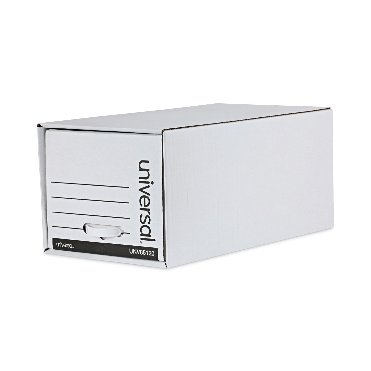 Universal Economy Storage Drawer Files, Letter Files, White, 6/Carton