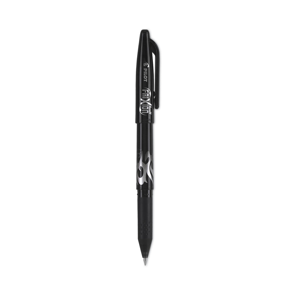 Pilot FriXion Ball Erasable Gel Pen, Stick, Fine 0.7 mm, Black Ink, Black Barrel