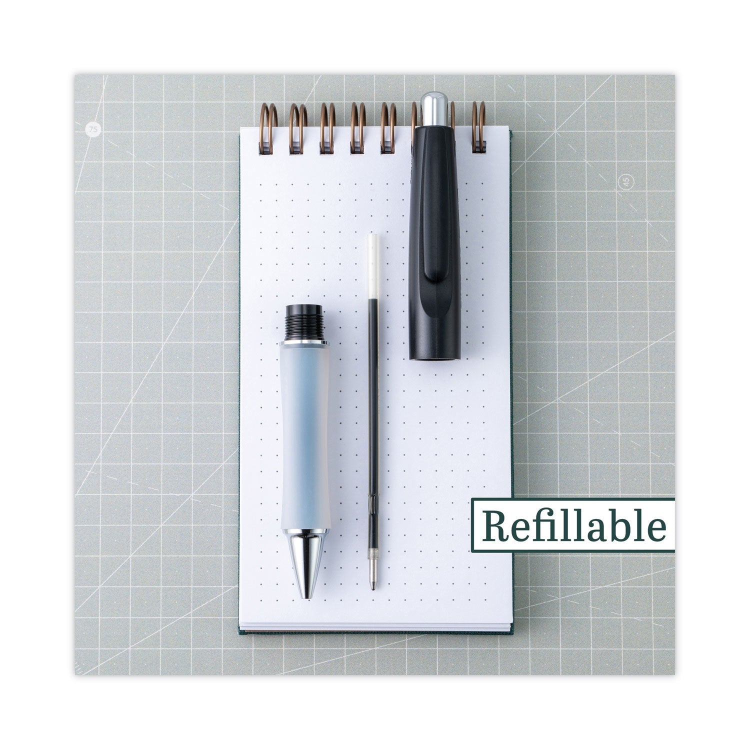 Pilot Dr. Grip Ballpoint Pen, Retractable, Medium 1 mm, Blue Ink, Navy Barrel