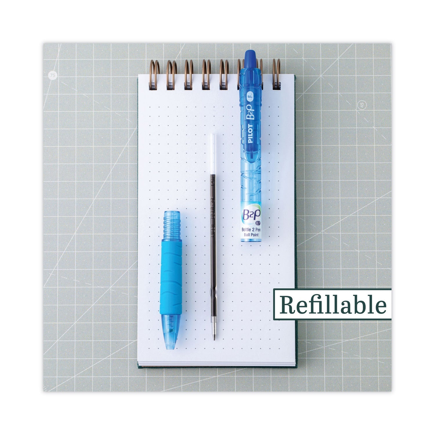 Pilot B2P Bottle-2-Pen Recycled Ballpoint Pen, Retractable, Medium 1 mm, Assorted Ink and Barrel Colors, 36/Pack