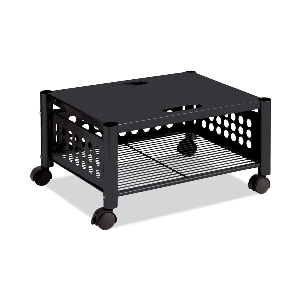Vertiflex Underdesk Machine Stand, Metal, 2 Shelves, 90 lb Capacity, 21.5" x 17.88" x 11.5", Black