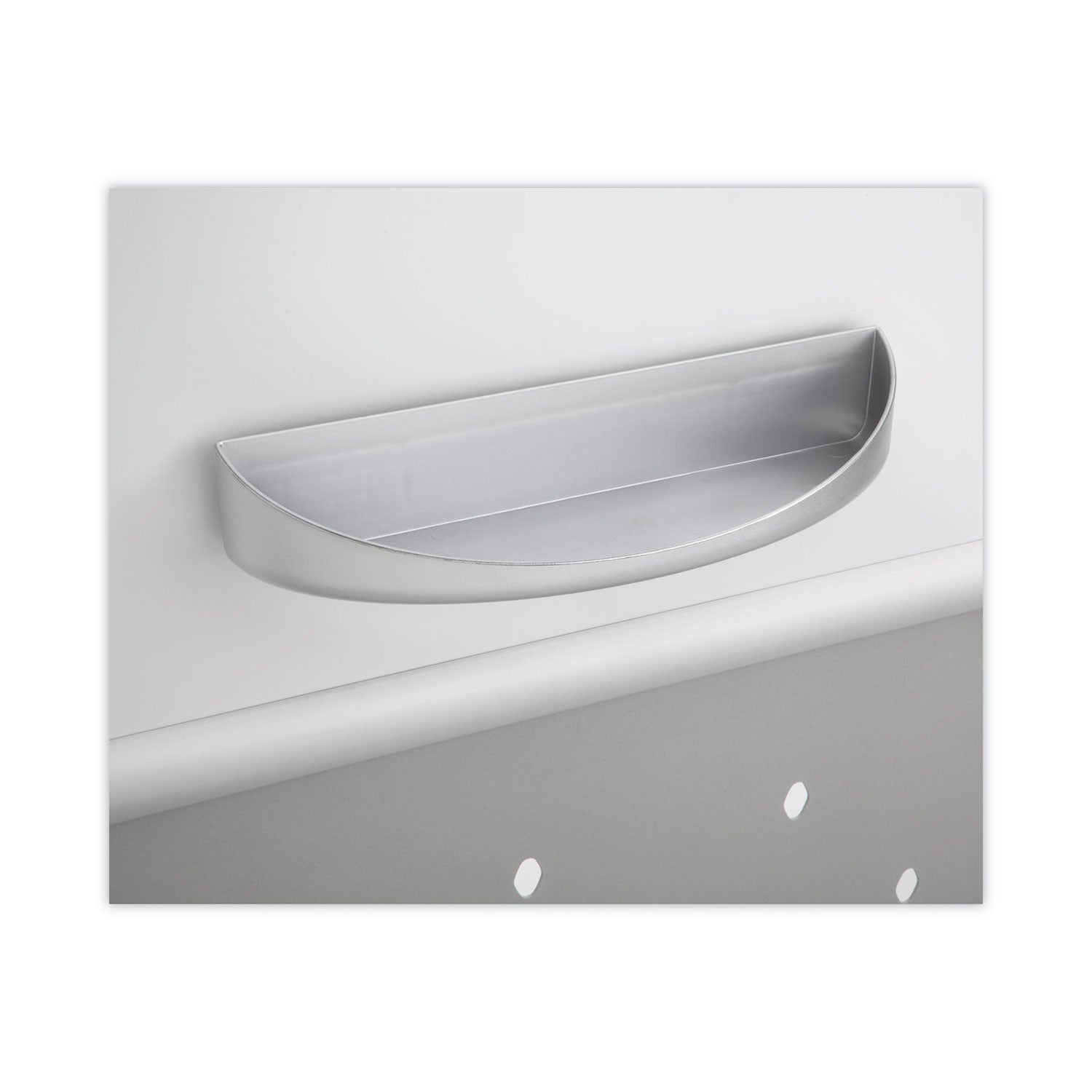 Safco Rumba Whiteboard Screen Accessories, Eraser Tray, 12.25 x 3.5 x 2.25, Magnetic Mount, Silver