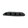 RCA Four Channel Cable Holder Black, 3" x 3", 3/Pack