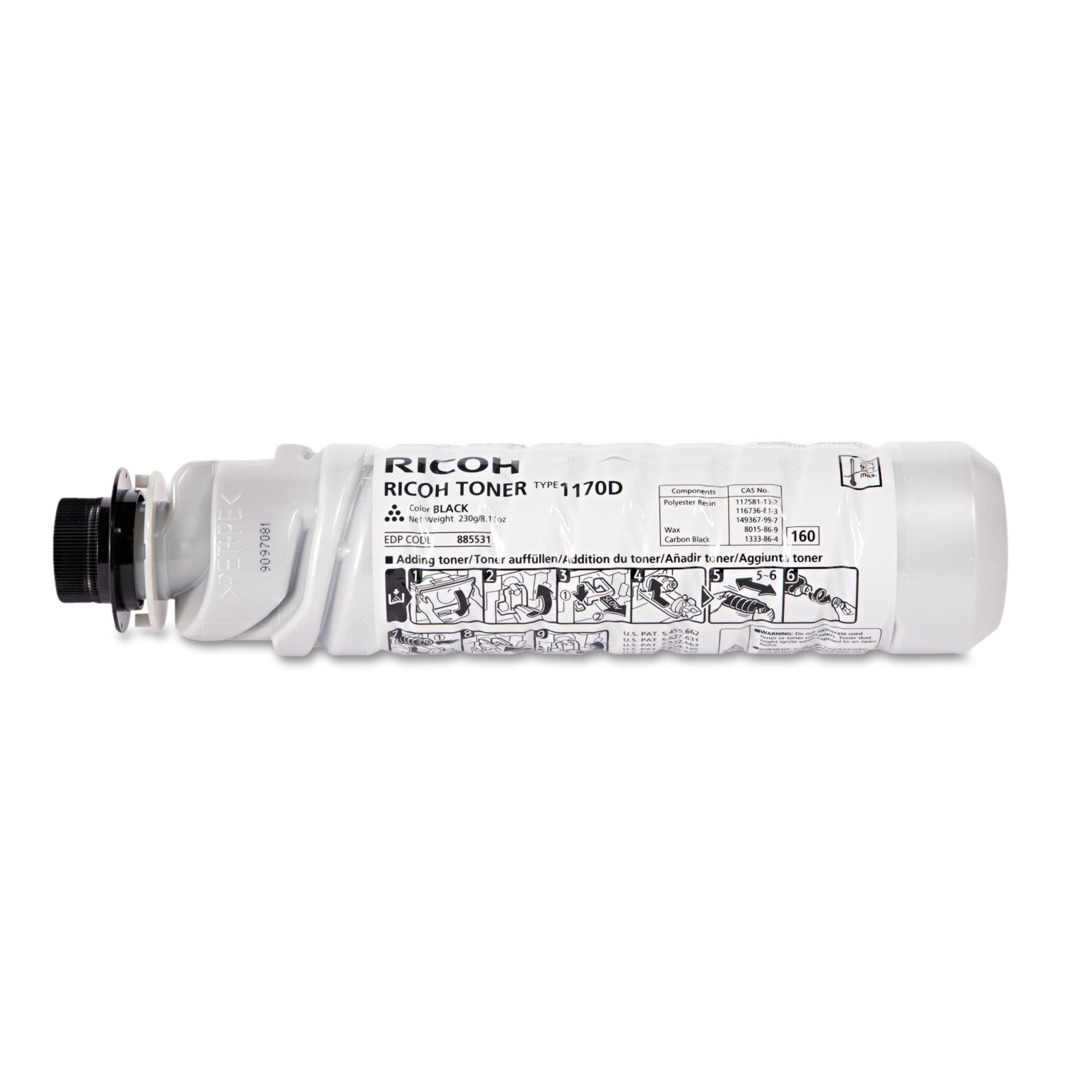 Ricoh 841718 Toner, 7,000 Page-Yield, Black