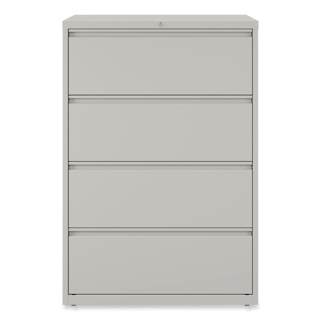Alera Lateral File, 4 Legal/Letter-Size File Drawers, Light Gray, 36" x 18.63" x 52.5"