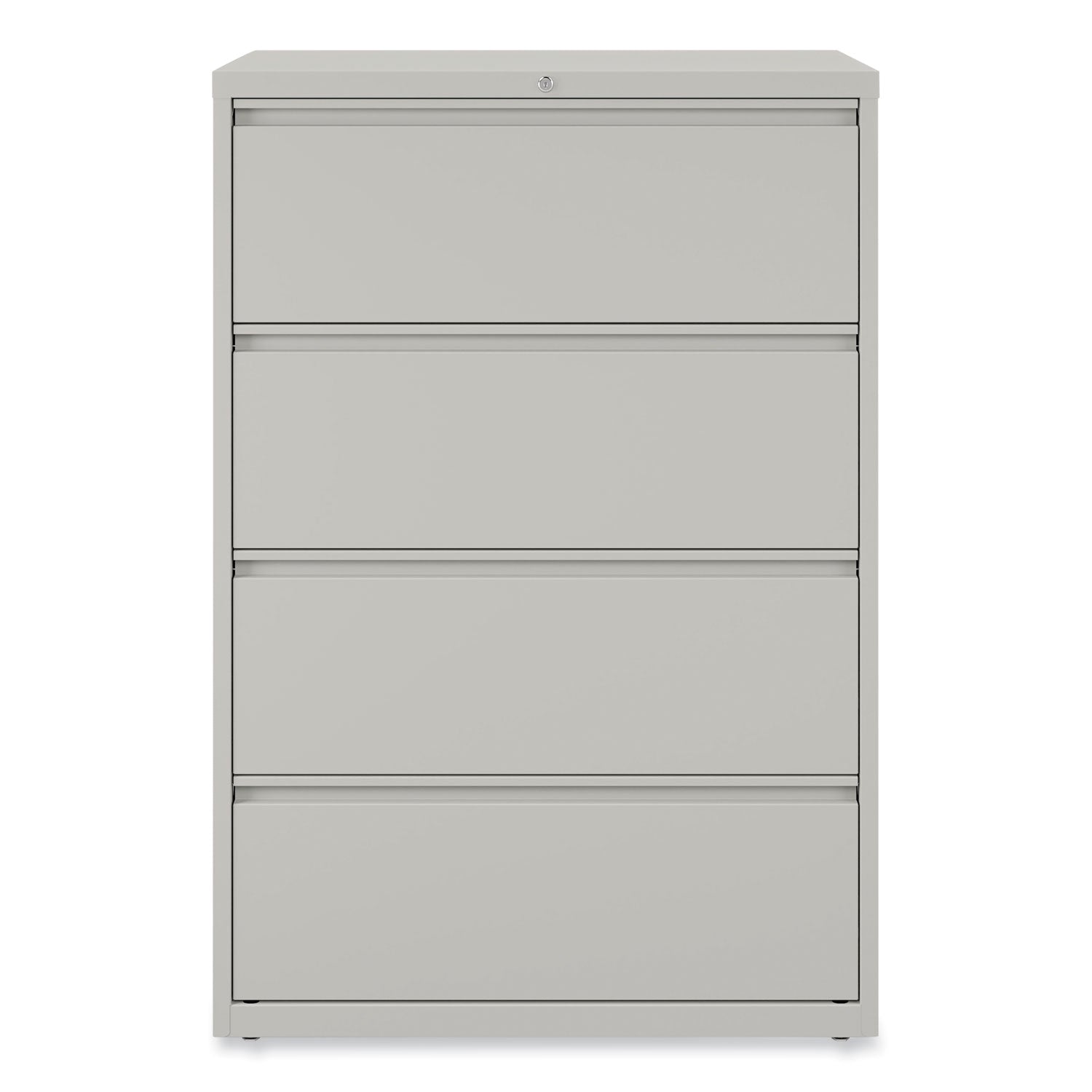 Alera Lateral File, 4 Legal/Letter-Size File Drawers, Light Gray, 36" x 18.63" x 52.5"