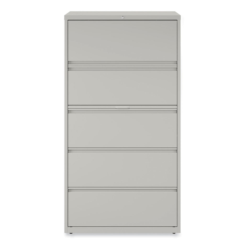 Alera Lateral File, 5 Legal/Letter/A4/A5-Size File Drawers, Light Gray, 36" x 18.63" x 67.63"