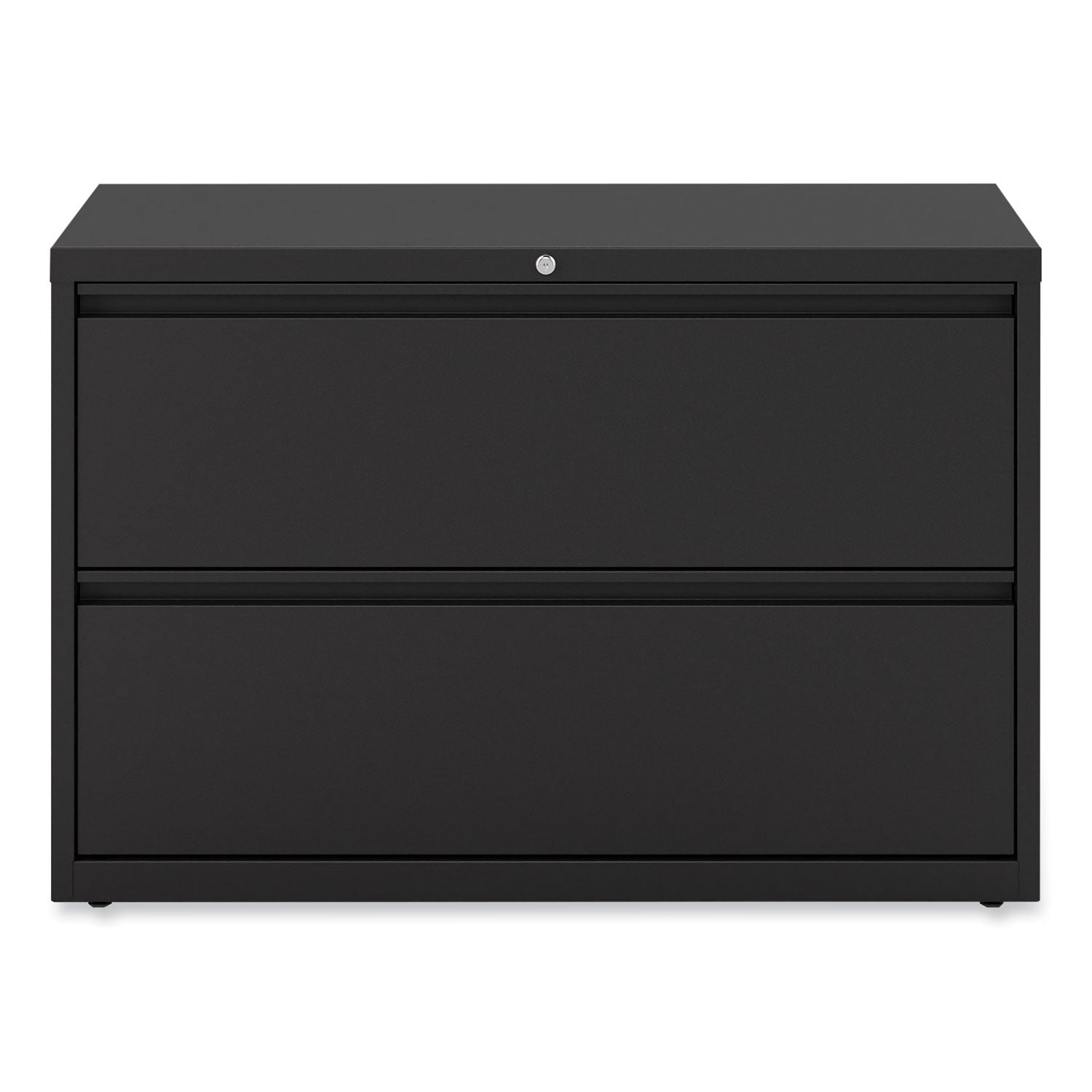Alera Lateral File, 2 Legal/Letter-Size File Drawers, Black, 42" x 18.63" x 28"
