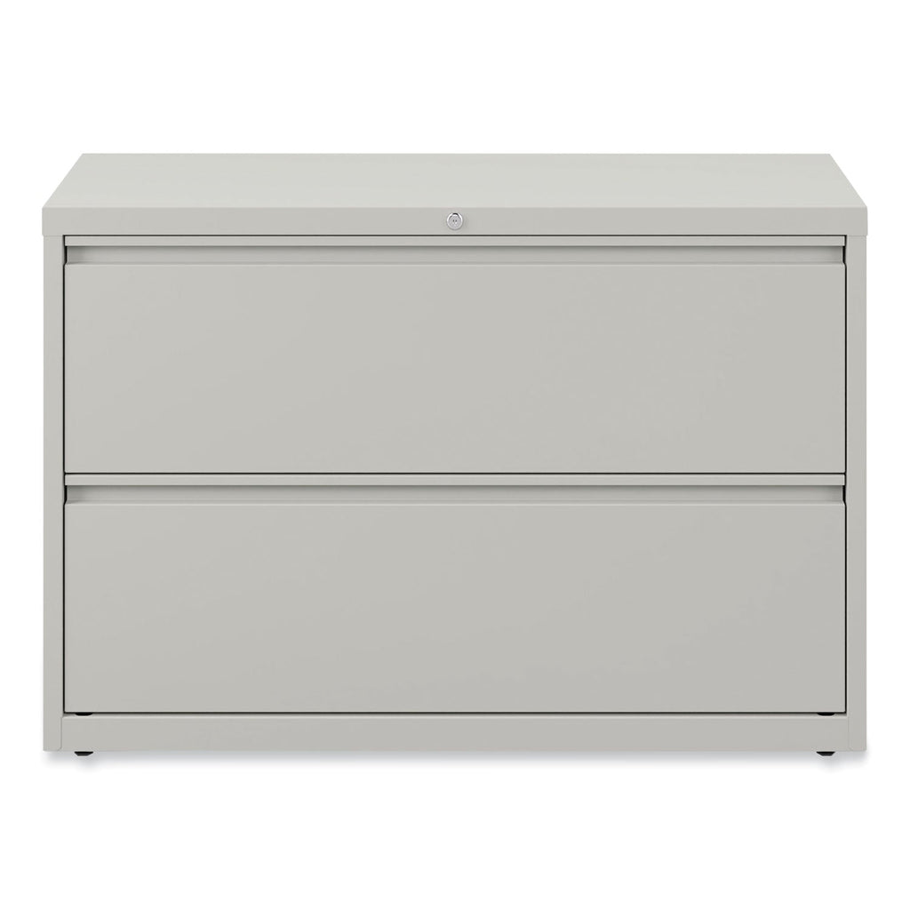 Alera Lateral File, 2 Legal/Letter-Size File Drawers, Light Gray, 42" x 18.63" x 28"