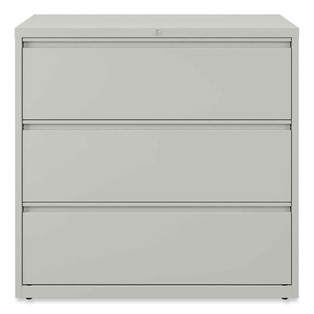Alera Lateral File, 3 Legal/Letter/A4/A5-Size File Drawers, Light Gray, 42" x 18.63" x 40.25"