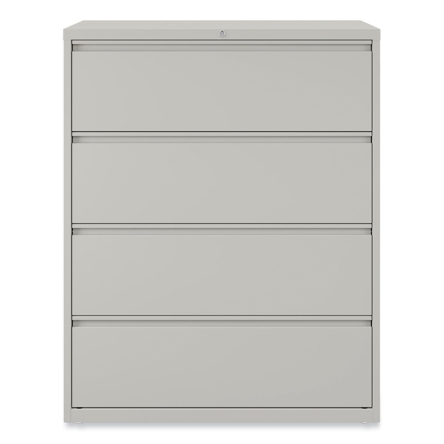 Alera Lateral File, 4 Legal/Letter-Size File Drawers, Light Gray, 42" x 18.63" x 52.5"