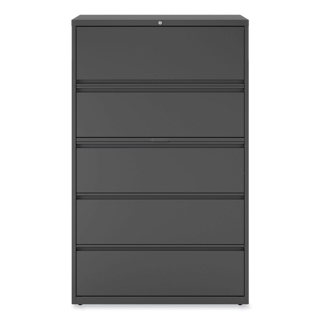 Alera Lateral File, 5 Legal/Letter/A4/A5-Size File Drawers, Charcoal, 42" x 18.63" x 67.63"