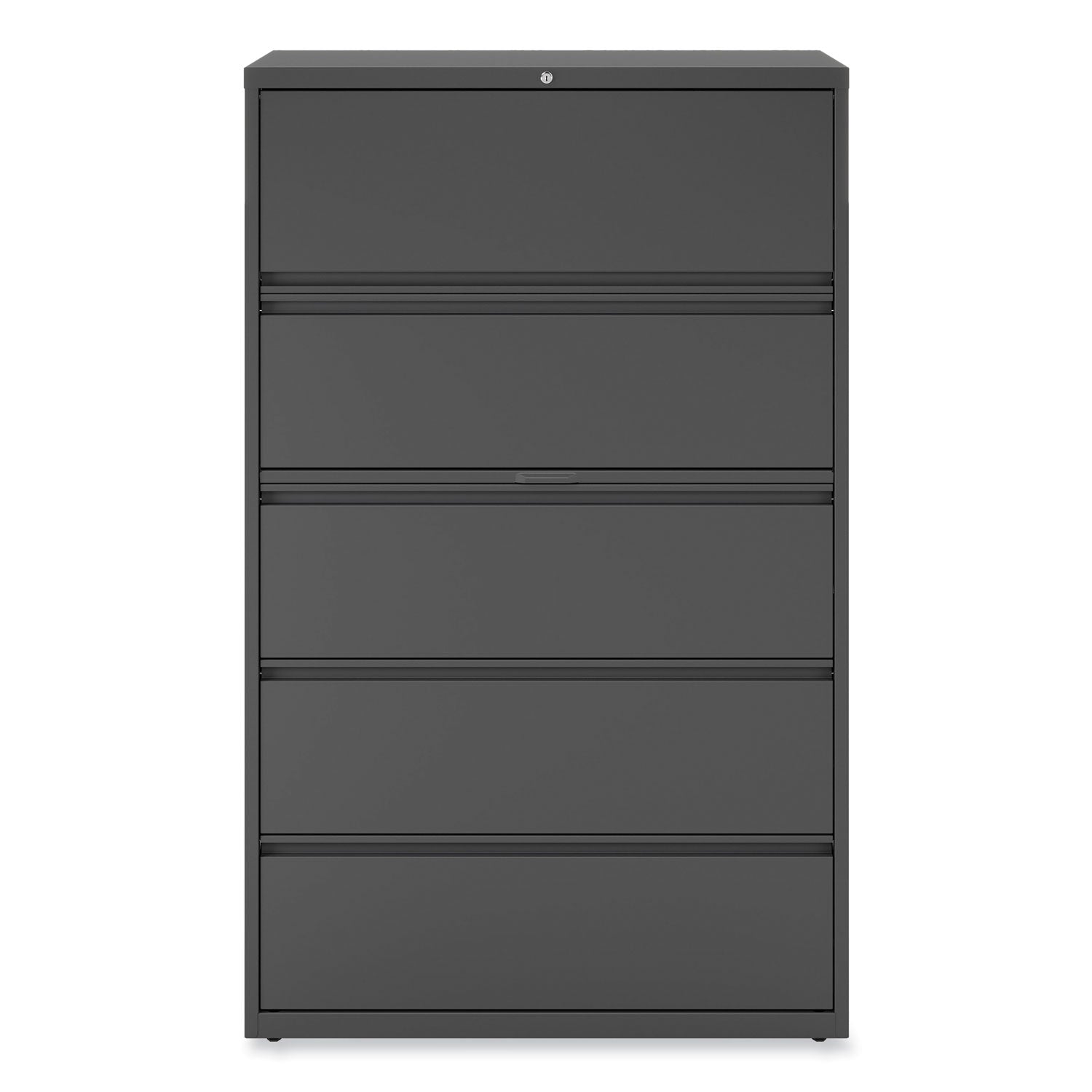Alera Lateral File, 5 Legal/Letter/A4/A5-Size File Drawers, Charcoal, 42" x 18.63" x 67.63"