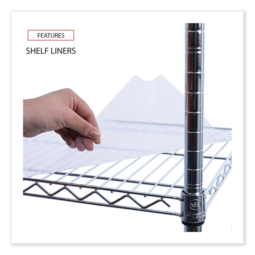 Alera Wire Shelving Garment Rack, 30 Garments, 36w x 18d x 75h, Silver