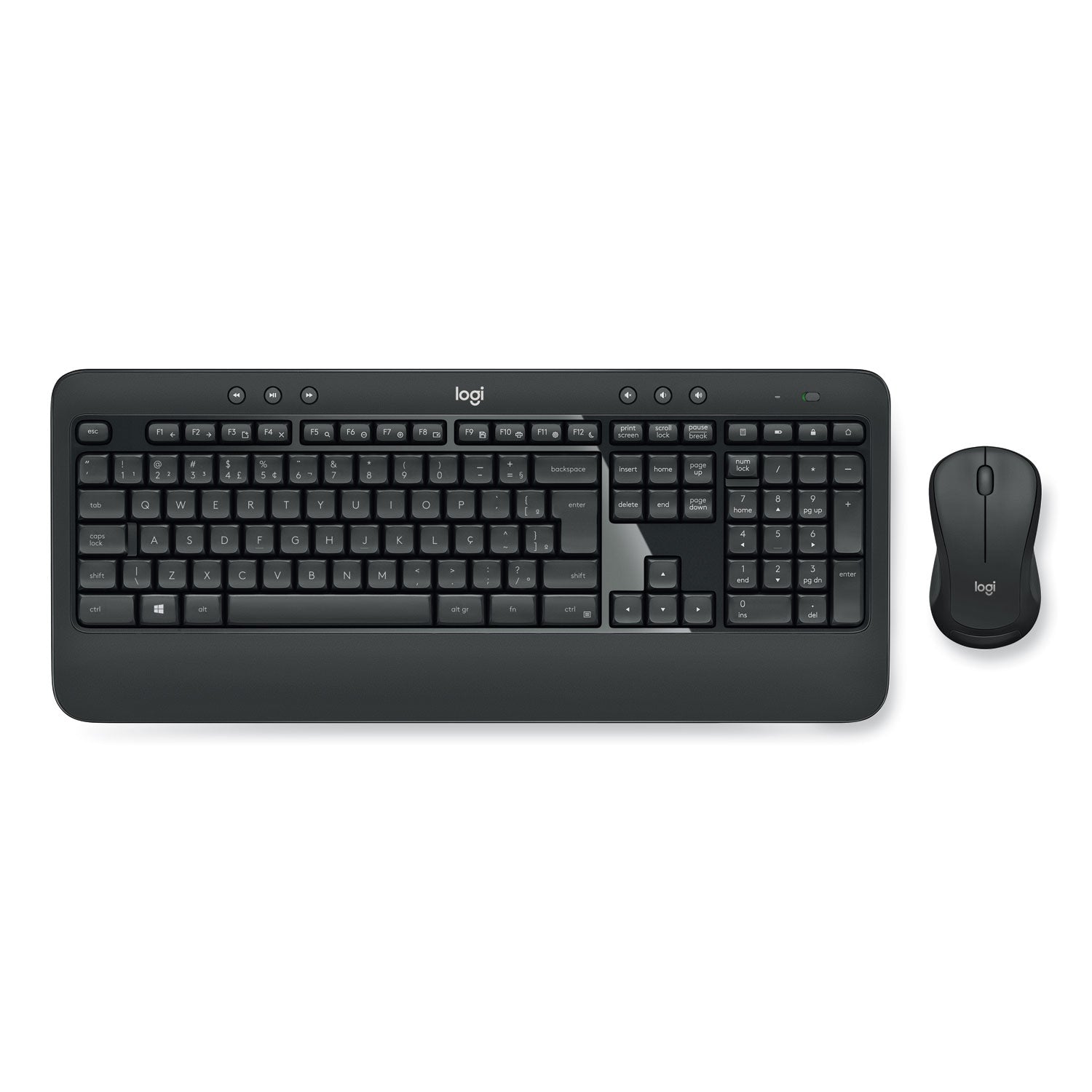 Logitech MK540 Wireless Combo, 2.4 GHz Frequency/30 ft Wireless Range, Black