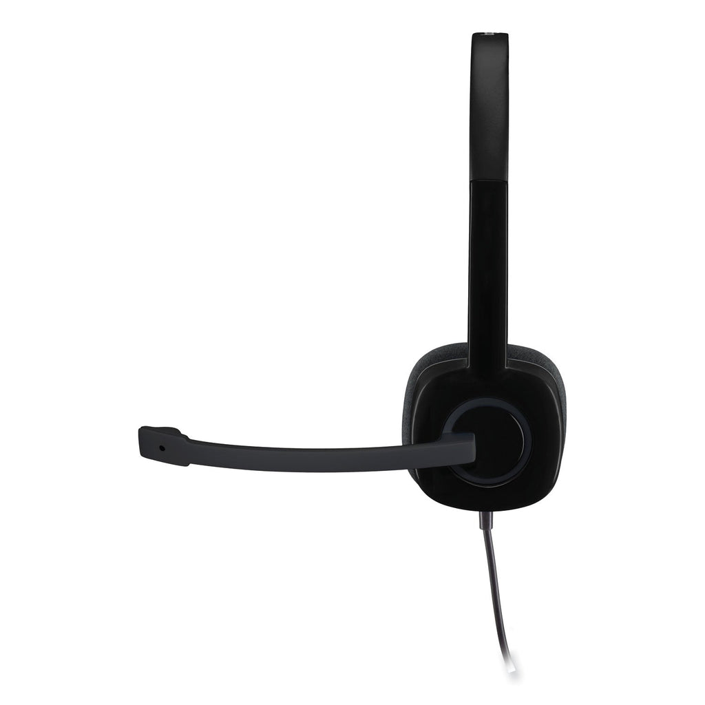 Logitech H151 Binaural Over-the-Head Stereo Headset, Black