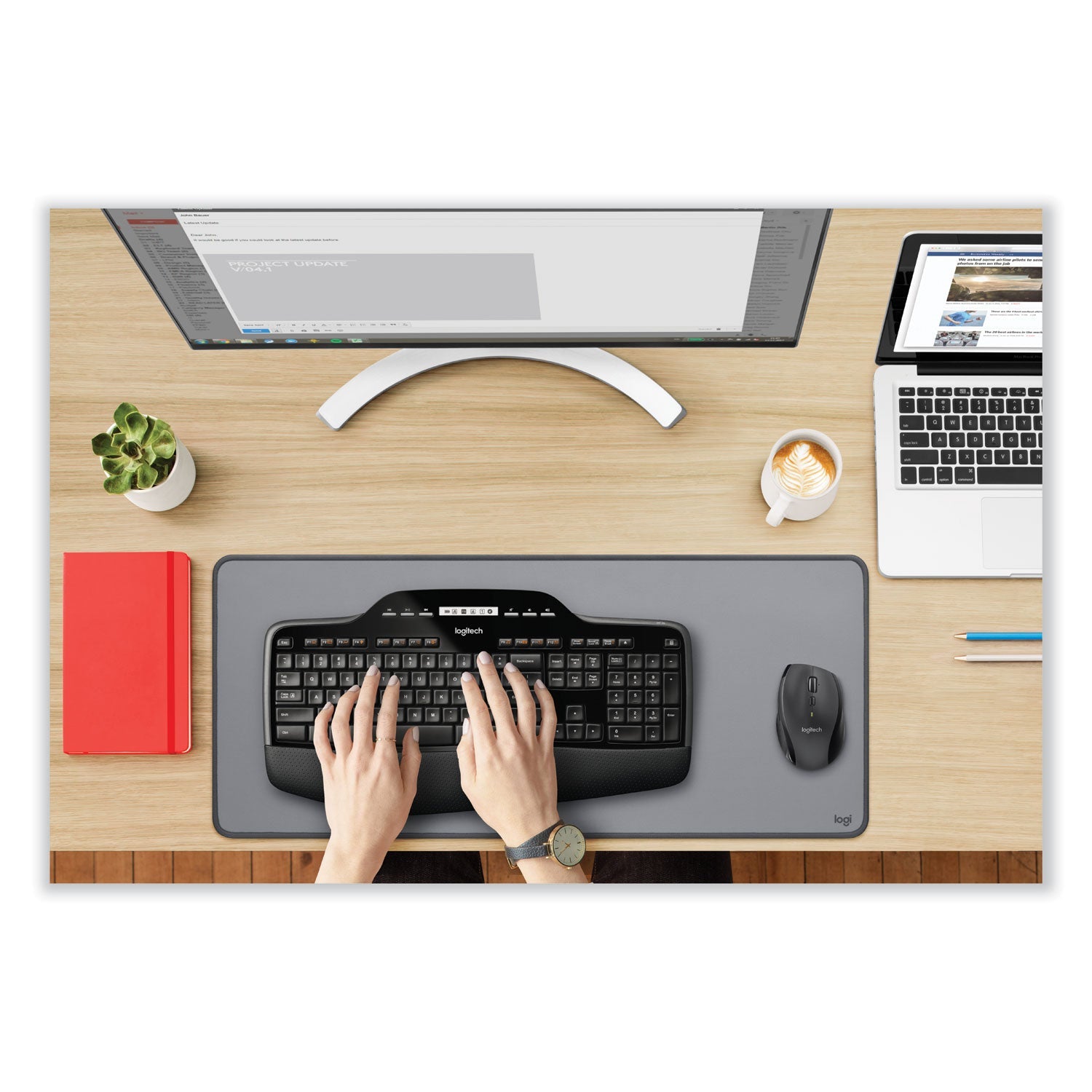 Logitech MK710 Wireless Keyboard + Mouse Combo, 2.4 GHz Frequency/30 ft Wireless Range, Black