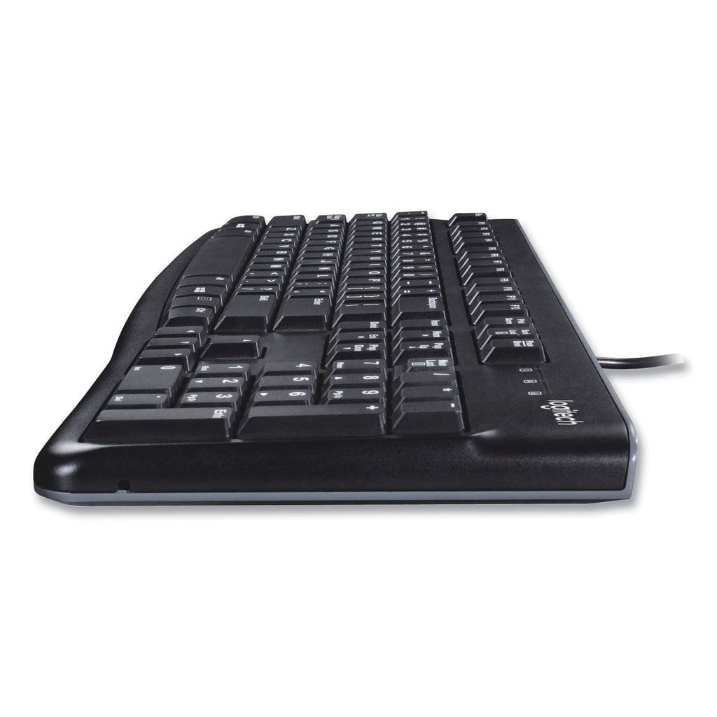 Logitech MK120 Wired Keyboard + Mouse Combo, USB 2.0, Black