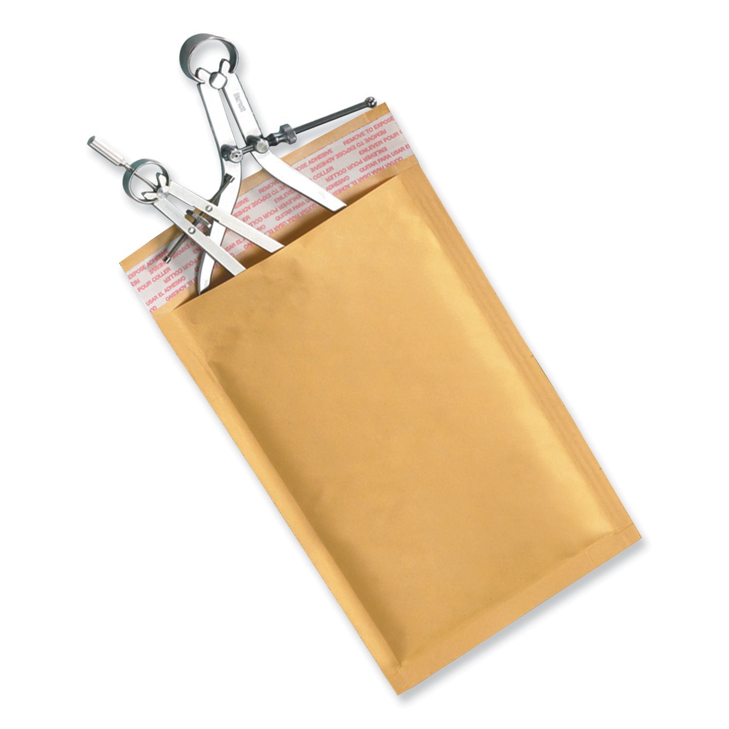 Universal Peel Seal Strip Cushioned Mailer, #0, Extension Flap, Self-Adhesive Closure, 6 x 10, 25/Carton