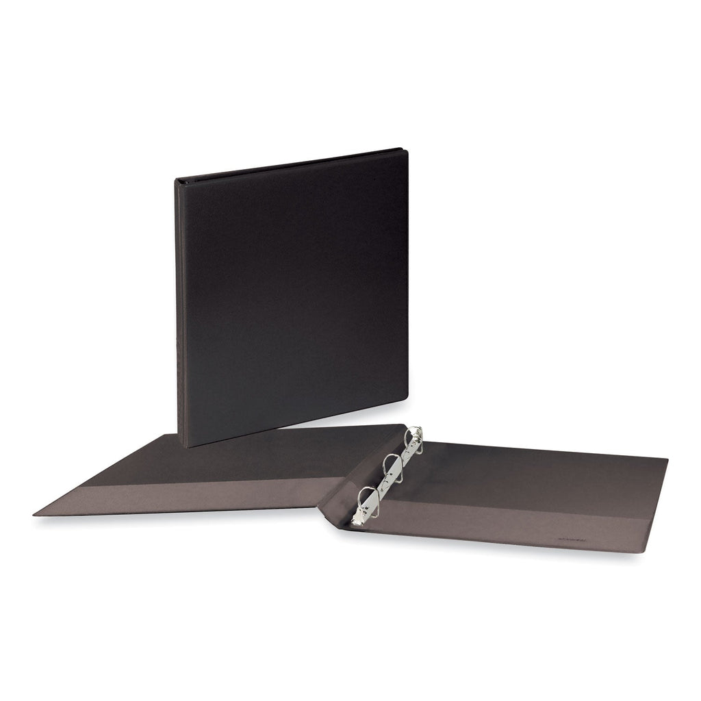 Universal Slant D-Ring View Binder, 3 Rings, 0.5" Capacity, 11 x 8.5, Black