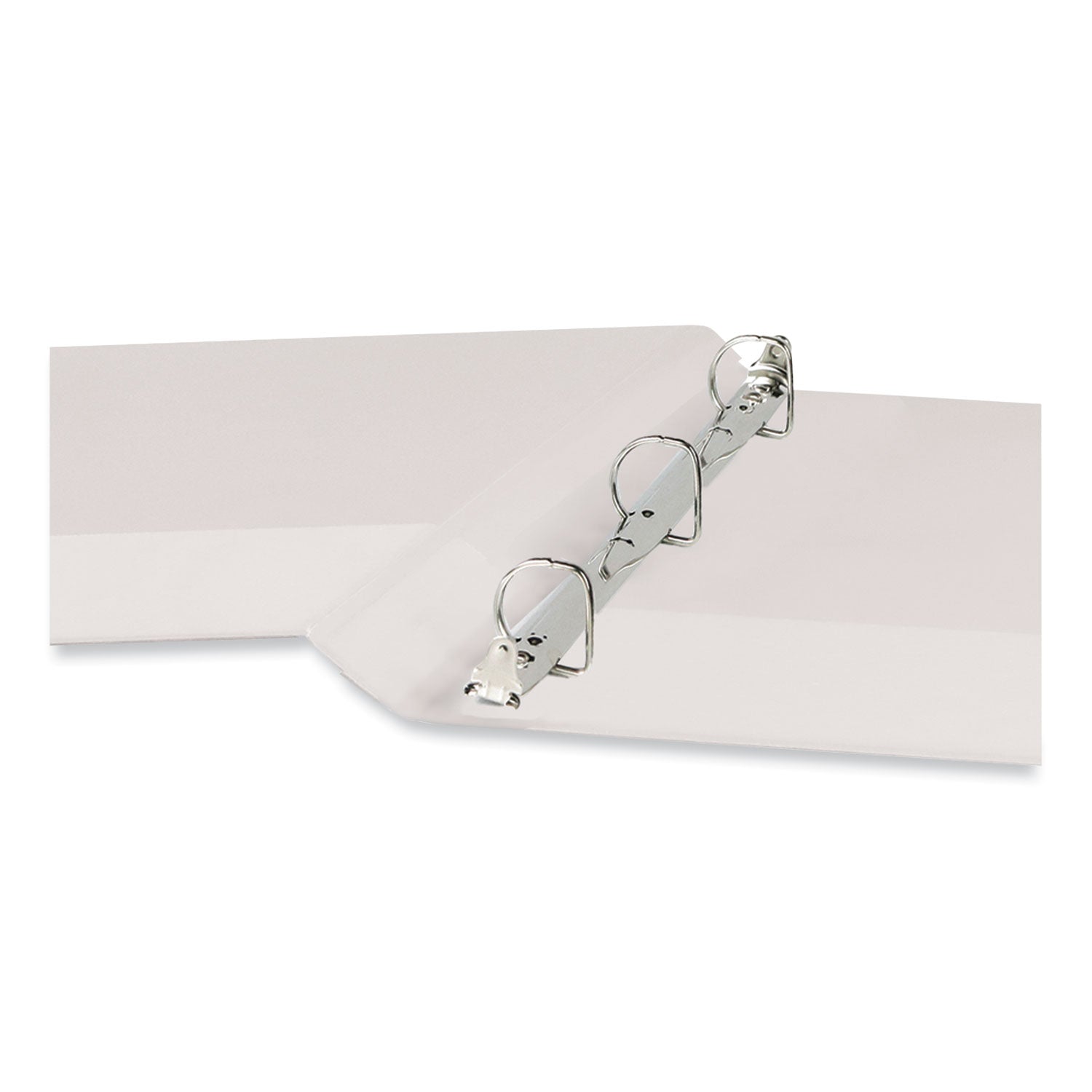 Universal Slant D-Ring View Binder, 3 Rings, 0.5" Capacity, 11 x 8.5, White