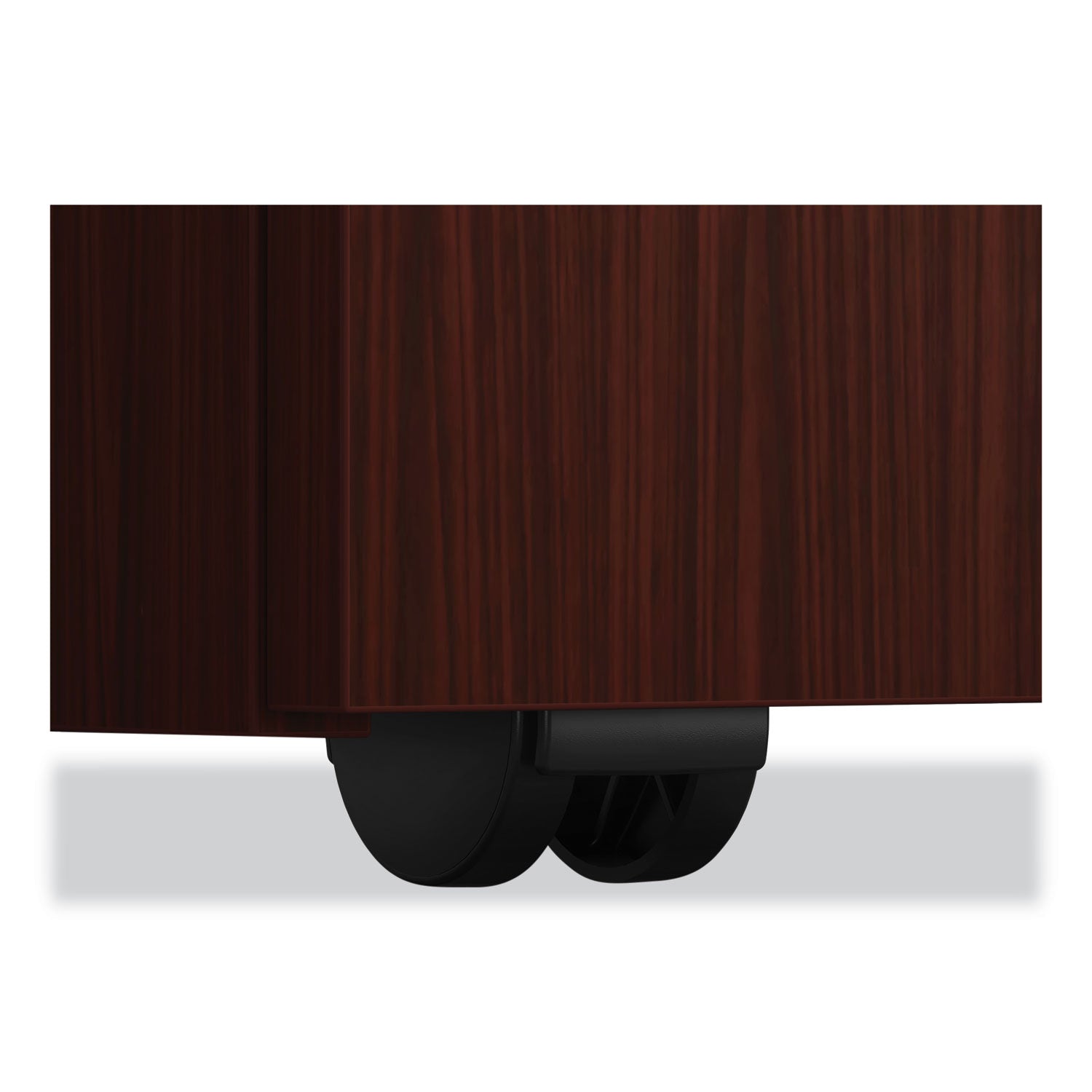 HON Mod Mobile Pedestal, Left or Right, 3-Drawers: Box/Box/File, Legal/Letter, Traditional Mahogany, 15" x 20" x 28"