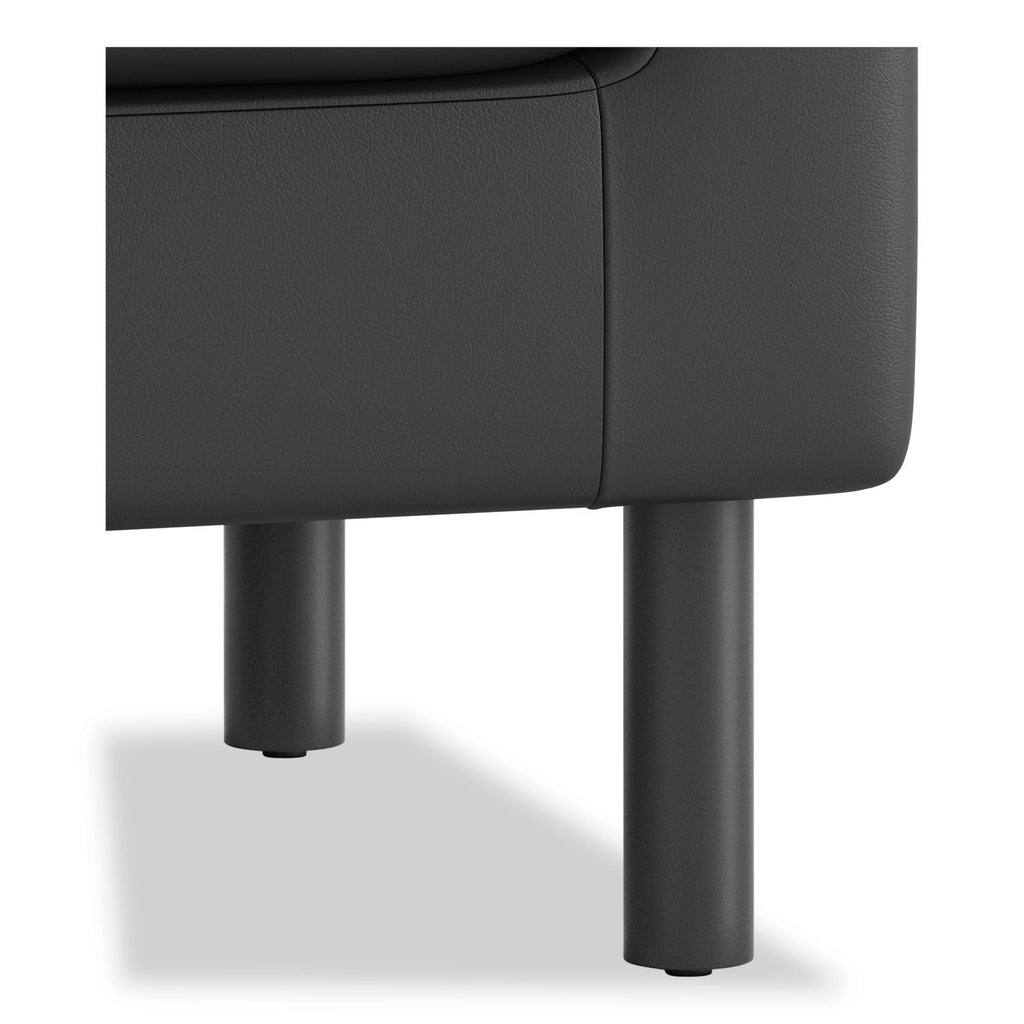 HON Parkwyn Series Club Chair, 33" x 26.75" x 29", Black Seat/Back, Black Base