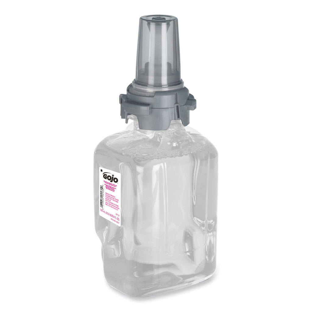 GOJO Antibacterial Foam Hand Wash Refill for ADX-7 Dispensers, Plum Scent, 700 mL, 4/Carton