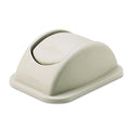Rubbermaid Rectangular Free-Swinging Plastic Lids, Beige