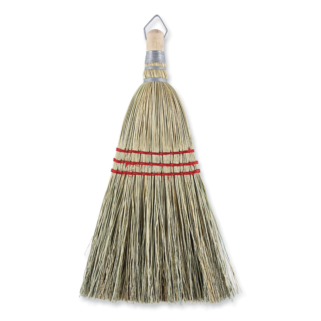 Boardwalk Corn Whisk Broom, Corn Fiber Bristles, 9" Bristle Length, Yellow, 12/Carton