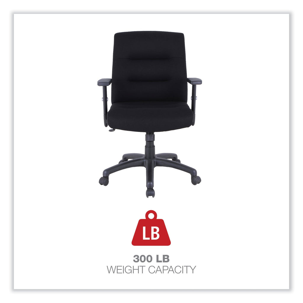 Alera Kesson Series Petite Office Chair, Supports Up to 300 lb, 17.71" to 21.65" Seat Height, Black