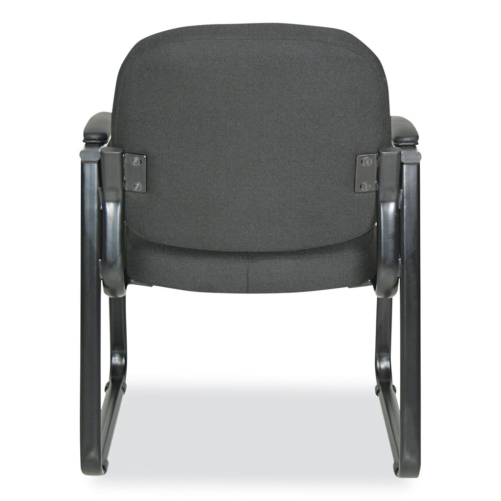 Alera Genaro Series Half-Back Sled Base Guest Chair, 25" x 24.80" x 33.66", Black