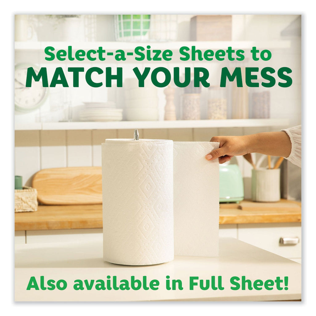 Bounty Select-a-Size Kitchen Roll Paper Towels, 2-Ply, 5.9 x 11, White, 74 Sheets/Roll, 12 Rolls/Carton