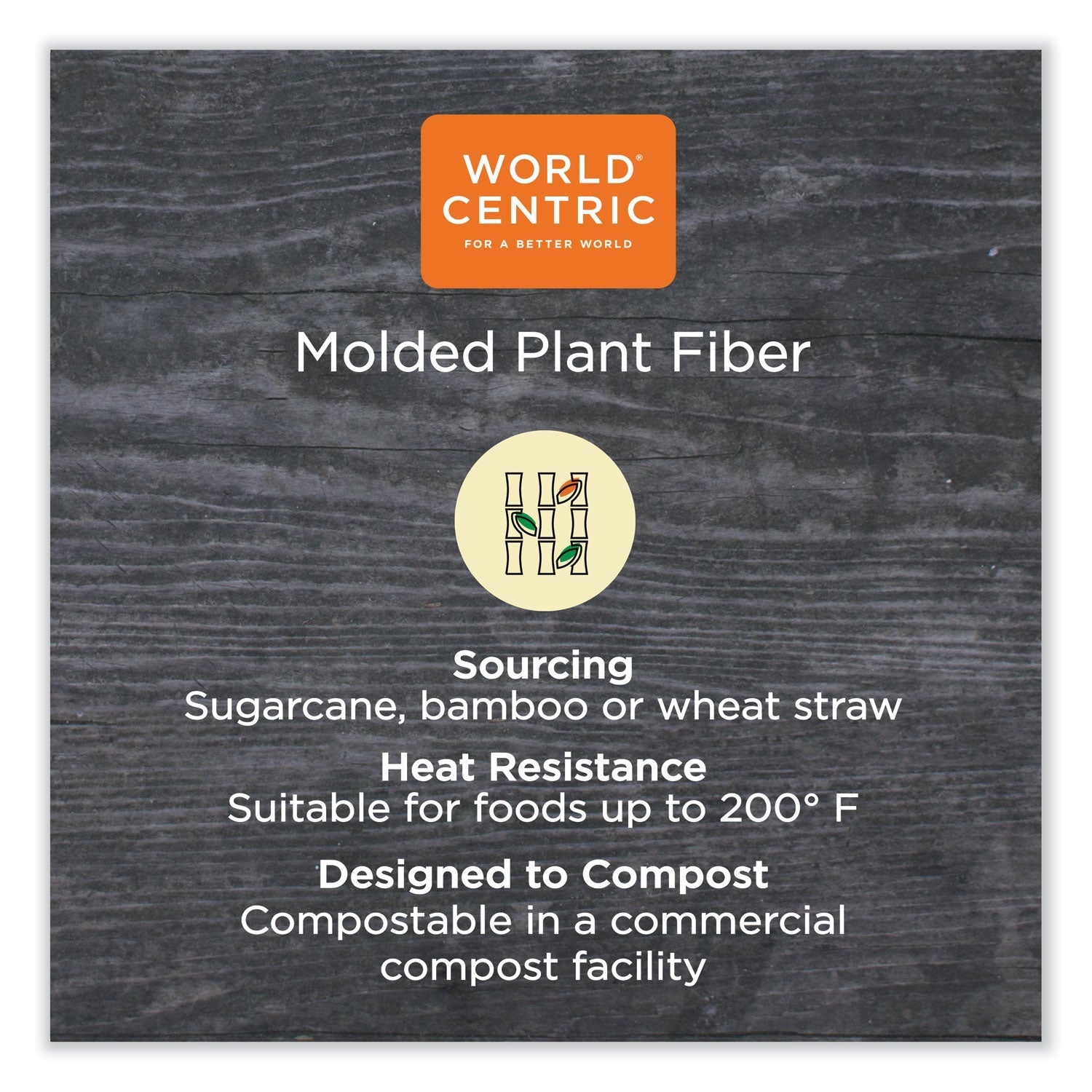 World Centric Fiber Cups, 4 oz, 2.9" Diameter x 2.1"h, Natural, 1,000/Carton