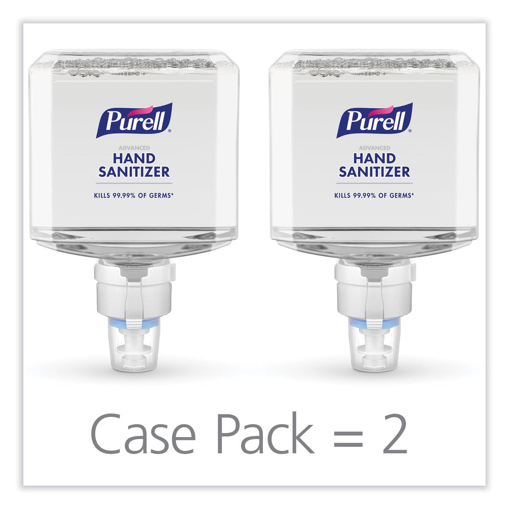 PURELL Advanced Hand Sanitizer Foam, For ES8 Dispensers, 1,200 mL, Clean Scent, 2/Carton
