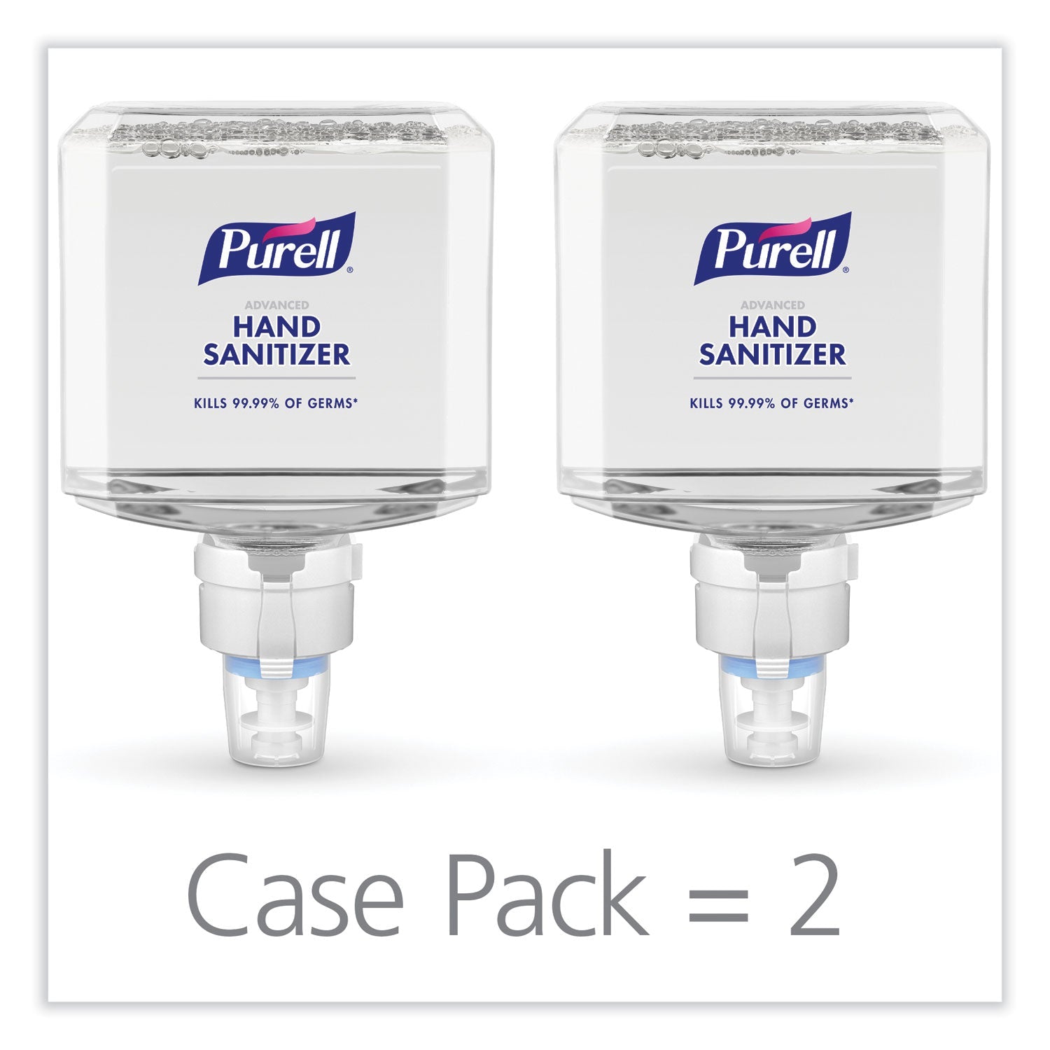 PURELL Advanced Hand Sanitizer Foam, For ES8 Dispensers, 1,200 mL, Clean Scent, 2/Carton