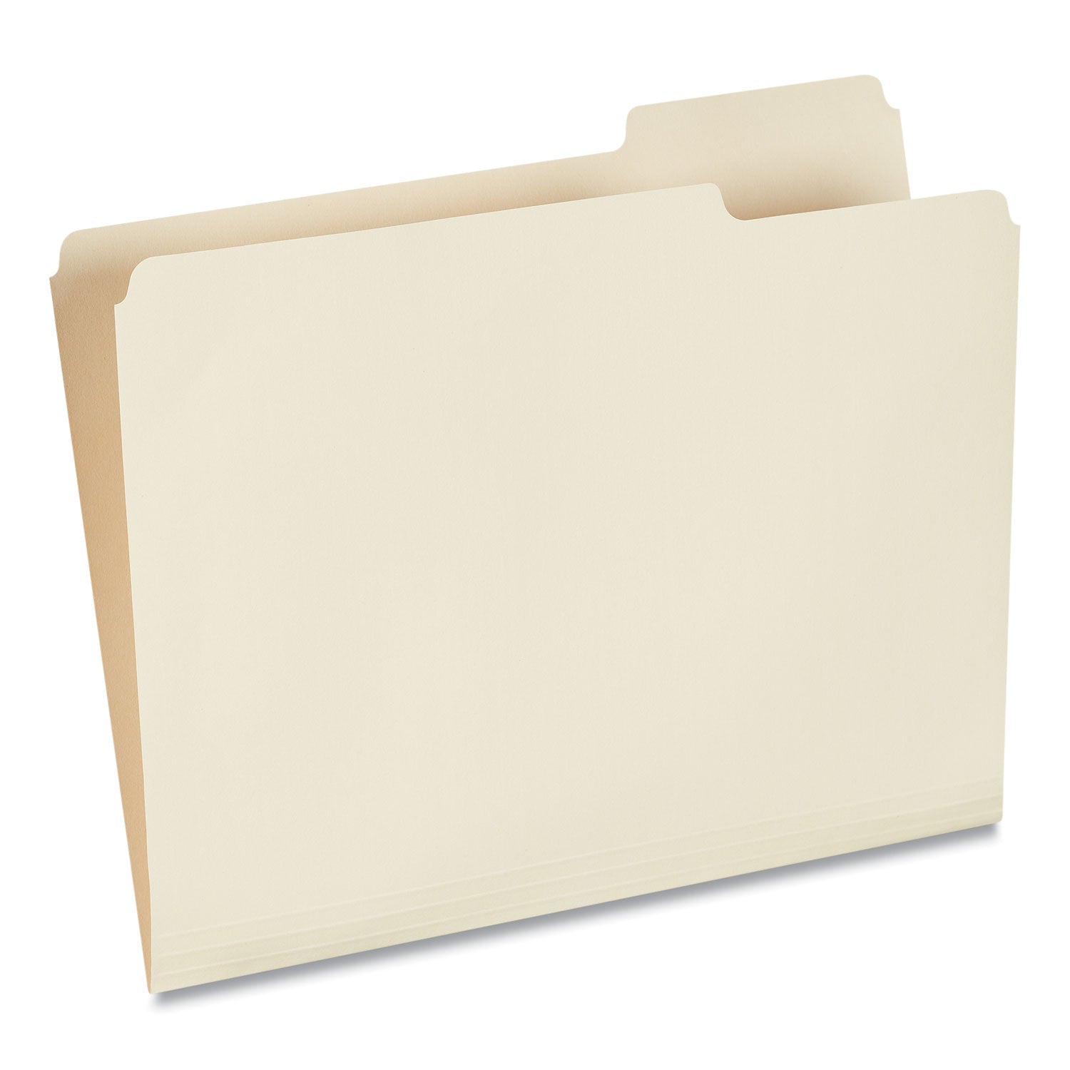 Universal Top Tab File Folders, 1/3-Cut Tabs: Right Position, Letter Size, 0.75" Expansion, Manila, 100/Box