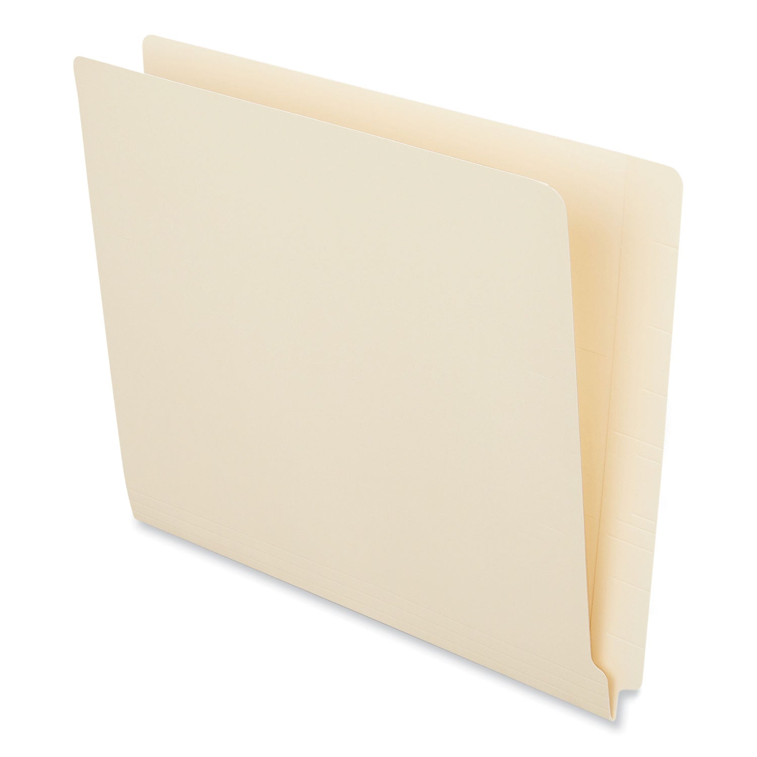 Universal Reinforced End Tab Fastener Folders, 2 Fasteners, Letter Size, Manila Exterior, 50/Box