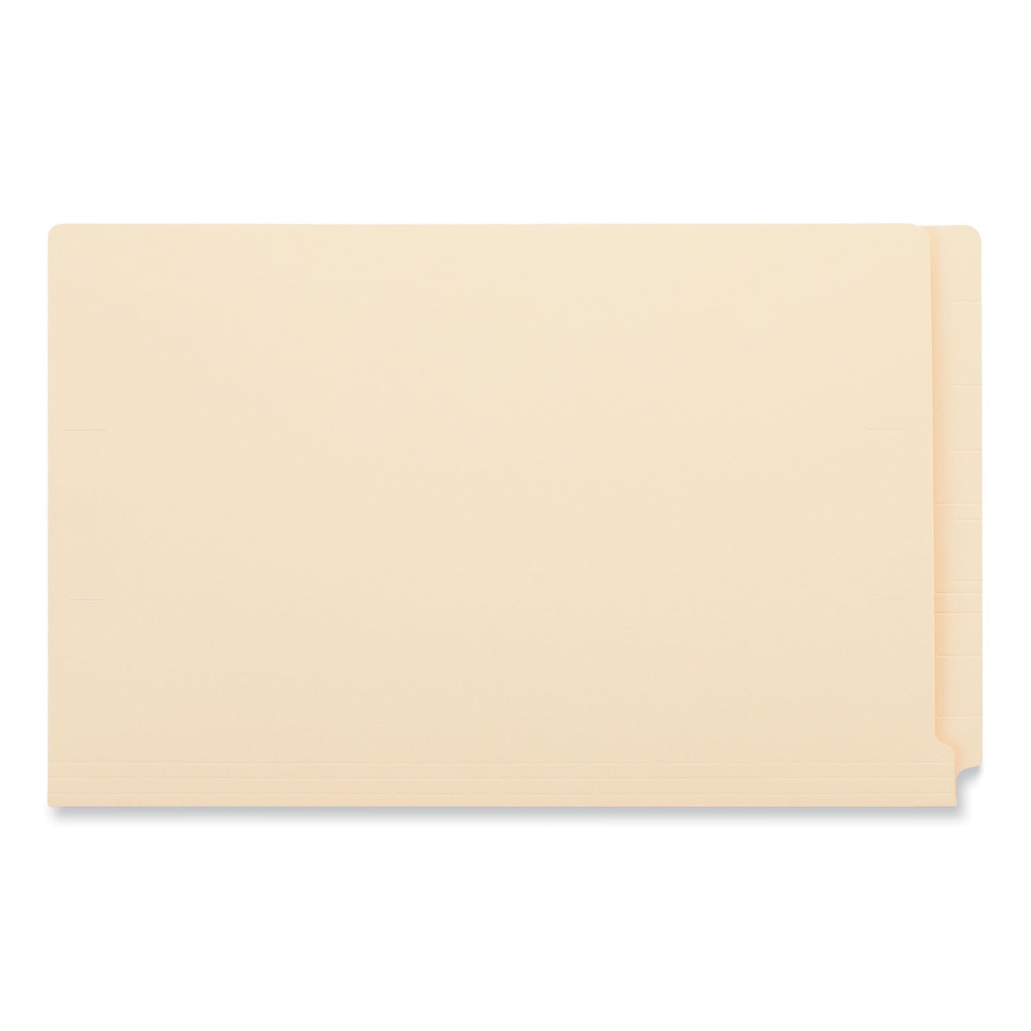 Universal Reinforced End Tab Fastener Folders, 2 Fasteners, Legal Size, Manila Exterior, 50/Box