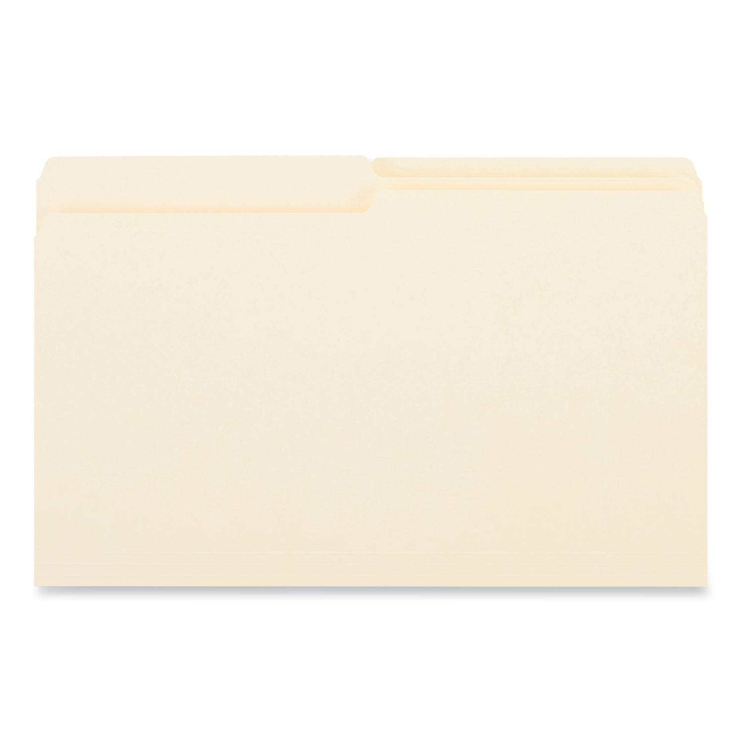 Universal Top Tab File Folders, 1/2-Cut Tabs: Assorted, Legal Size, 0.75" Expansion, Manila, 100/Box