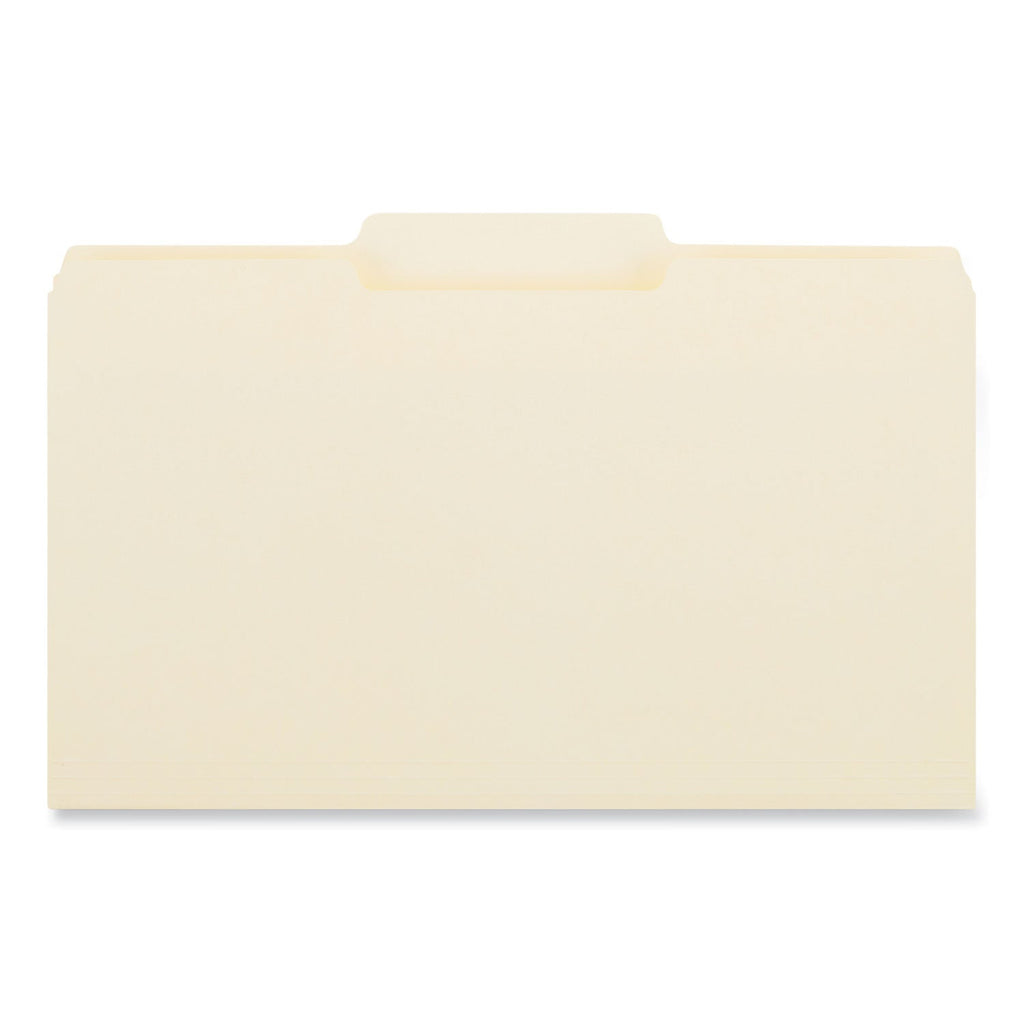 Universal Top Tab File Folders, 1/3-Cut Tabs: Center Position, Legal Size, 0.75" Expansion, Manila, 100/Box