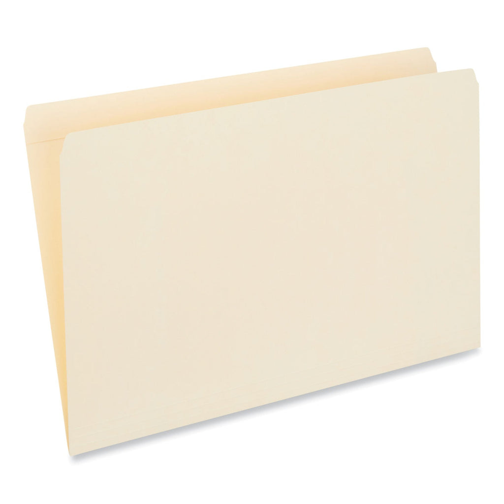 Universal Double-Ply Top Tab Manila File Folders, Straight Tabs, Legal Size, 0.75" Expansion, Manila, 100/Box