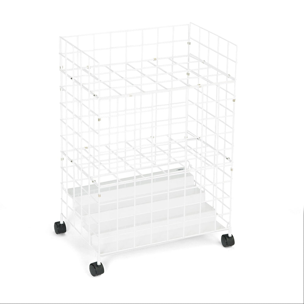 Safco Wire Roll Files, 24 Compartments, 21w x 14.25d x 31.75h, White