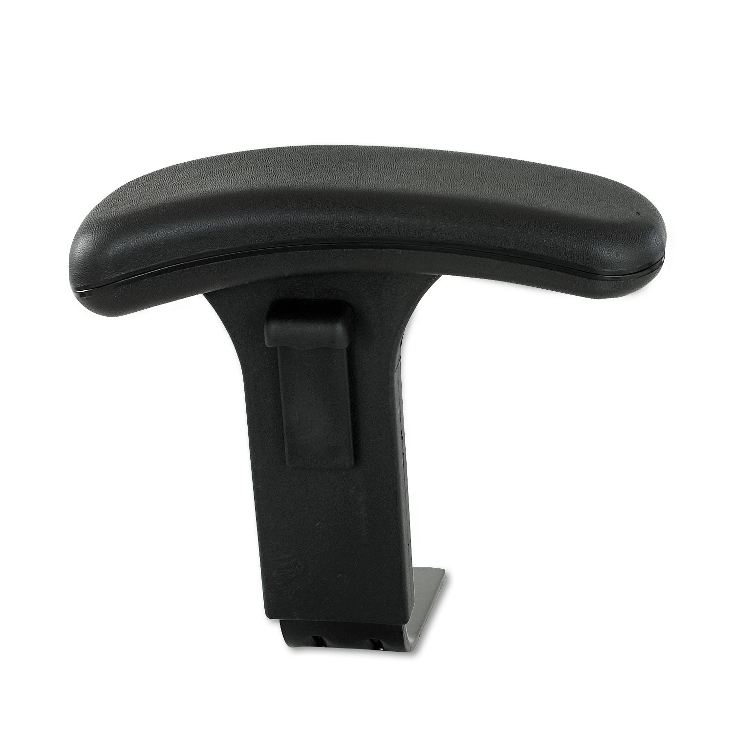 Safco Optional Height-Adjustable T-Pad Arms for Safco Uber Big and Tall High-Back and Mid-Back Chairs, Black, 2/Set