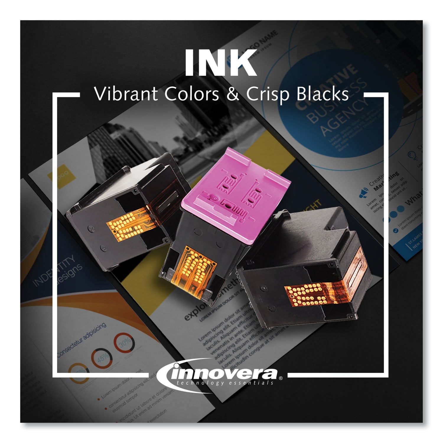 Innovera Compatible Cyan/Magenta/Yellow High-Yield Ink, Replacement for LC1033PKS, 600 Page-Yield