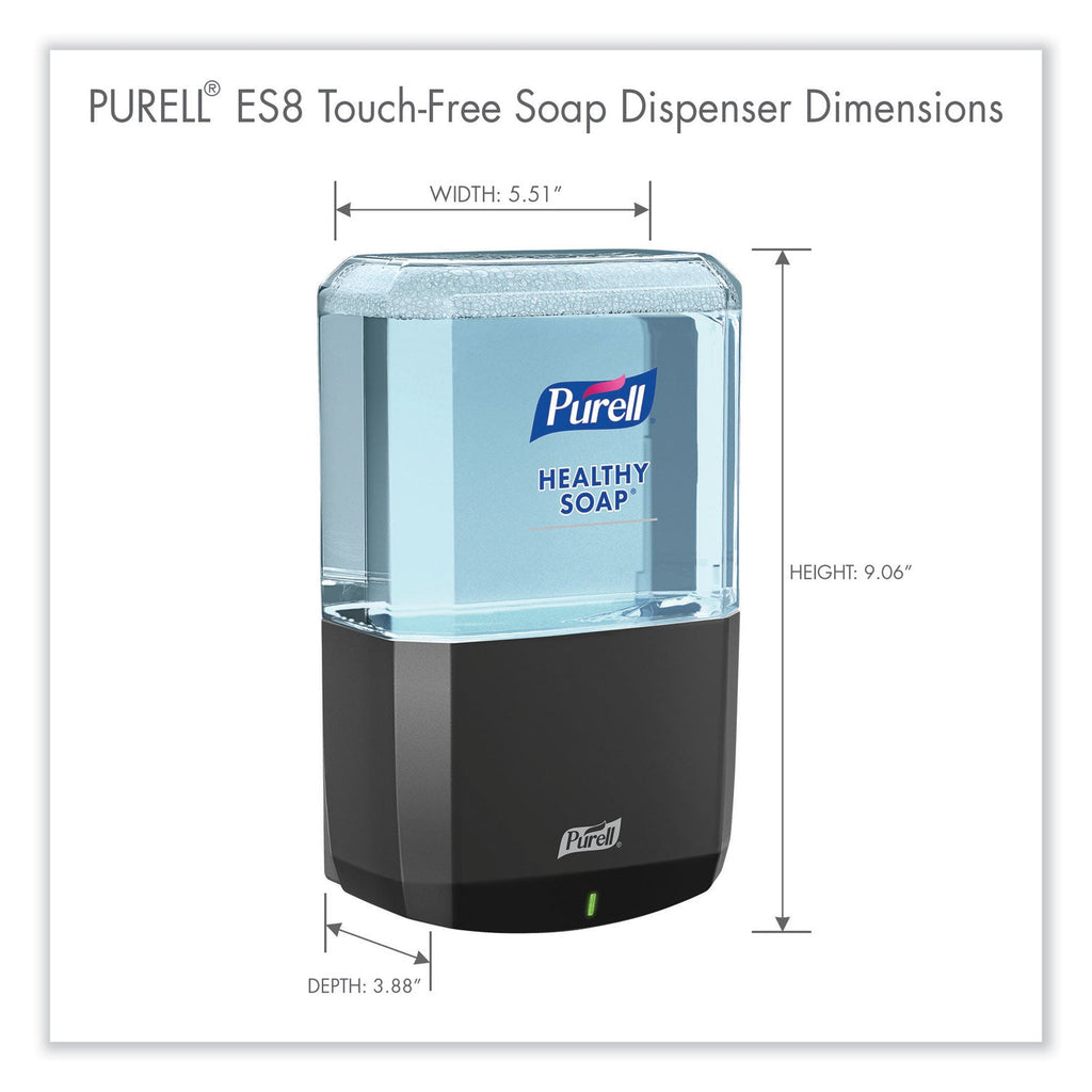 PURELL ES8 Soap Touch-Free Dispenser, 1,200 mL, 5.25 x 8.8 x 12.13, Graphite