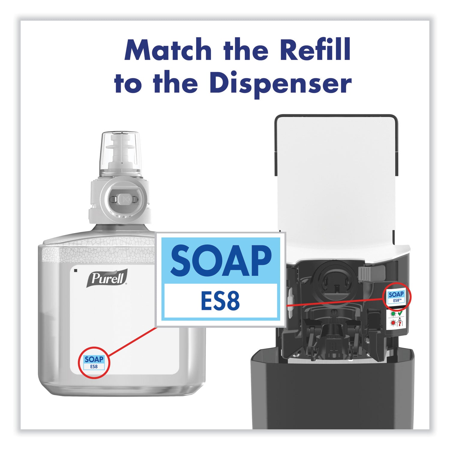 PURELL ES8 Soap Touch-Free Dispenser, 1,200 mL, 5.25 x 8.8 x 12.13, Graphite