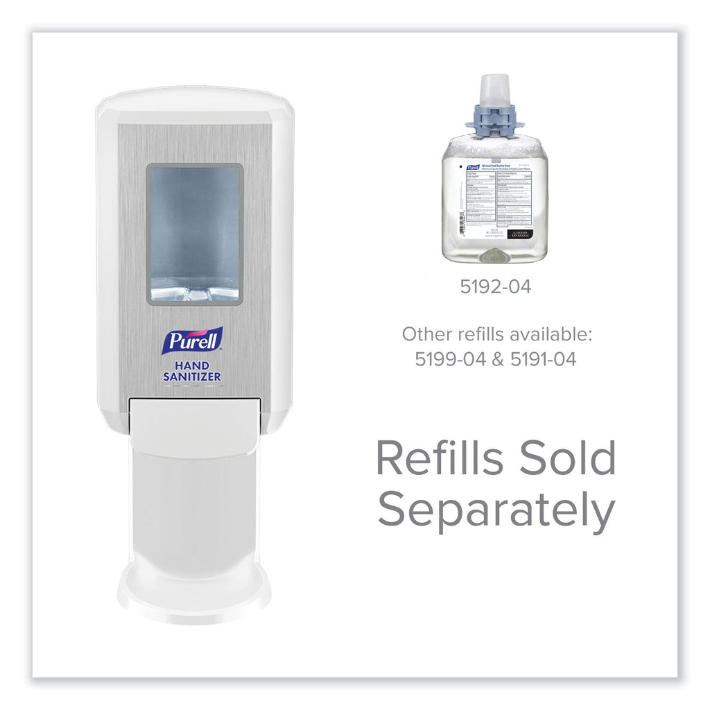 PURELL CS4 Hand Sanitizer Dispenser, 1,200 mL, 6.12 x 4.48 x 10.81, White
