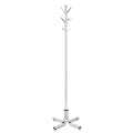 Safco Metal Costumer, Four Ball-Tipped Double-Hooks, 21w x 21d x 70h, Chrome