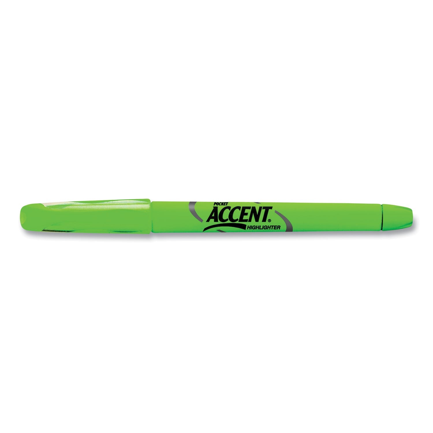 Sharpie Pocket Style Highlighters, Fluorescent Green Ink, Chisel Tip, Green Barrel, Dozen